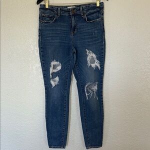 Distressed Blue Women's Jeans